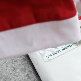 Santa Polar-Beer | Etiketten voor aangepaste retou