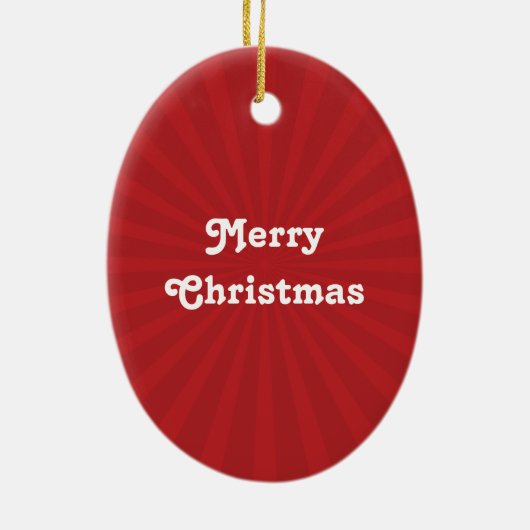 Santa Polar-Beer Keramisch Ornament (Achterkant)