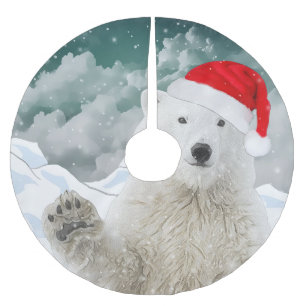 Santa Polar-Beer   Kerstairrok voor beenderen Kerstboom Rok
