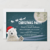 Santa Polar-Beer | Kerstkerstkerstkerstkerstkerstk Kaart (Voorkant)