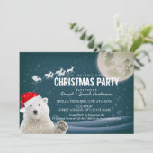 Santa Polar-Beer | Kerstkerstkerstkerstkerstkerstk Kaart (Staand voorkant)