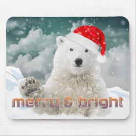 Santa Polar-Beer | Kerstmis in Beary Mousepad Muismat