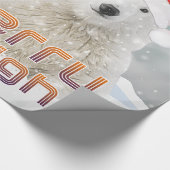Santa Polar-Beer | kerstpapier voor beenderbakken Cadeaupapier (Hoek)