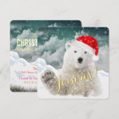 Santa Polar-Beer | Vakantievorming Kaarten (Voorkant / Achterkant)