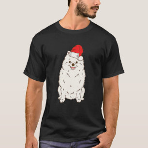 Santa Pomeranian Winter Kersthond Mam Holiday T-shirt