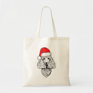 Santa Poodle Dog Ugly Kerstmis Tote Bag