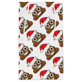 Santa Poop kerstcadeaus Wrap Emoji Klein Cadeauzakje (Achterkant)