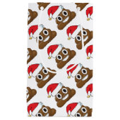 Santa Poop kerstcadeaus Wrap Emoji Klein Cadeauzakje (Voorkant)