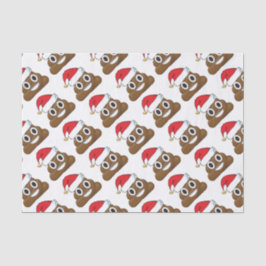 Santa Poop kerstcadeaus Wrap Emoji Tissuepapier