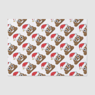 Santa Poop kerstcadeaus Wrap Emoji Tissuepapier