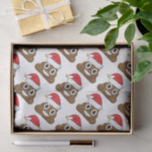 Santa Poop kerstcadeaus Wrap Emoji Tissuepapier (Geschenk)