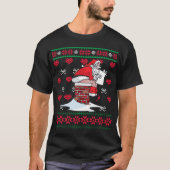 Santa Pooping Down Chimney Ugly Xmas Sweater Chris T-shirt (Voorkant)