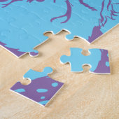 Santa Pop art Merry Kerstmis Legpuzzel (Zijkant)