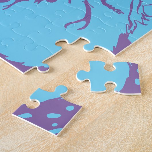 Santa Pop art Merry Kerstmis Legpuzzel (Zijkant)