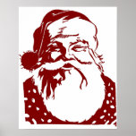 Santa Pop art Merry Kerstred Poster<br><div class="desc">Op verzoek van het volk Nou,  eindelijk is het hier.</div>