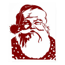 Santa Pop art Merry Kerstred