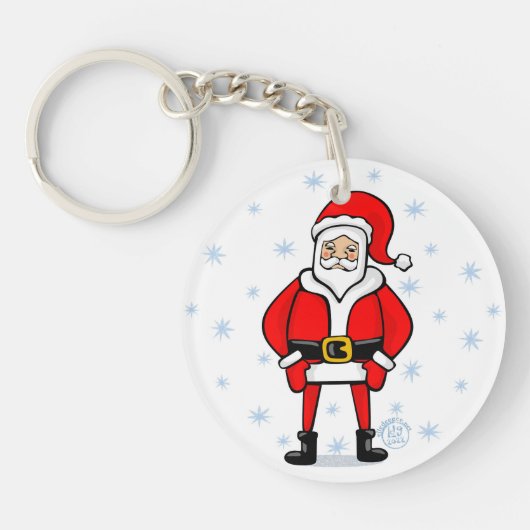 Santa Pose Sleutelhanger (Voorkant)