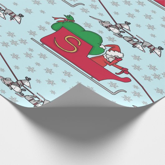 Santa Possum Cadeaupapier (Hoek)