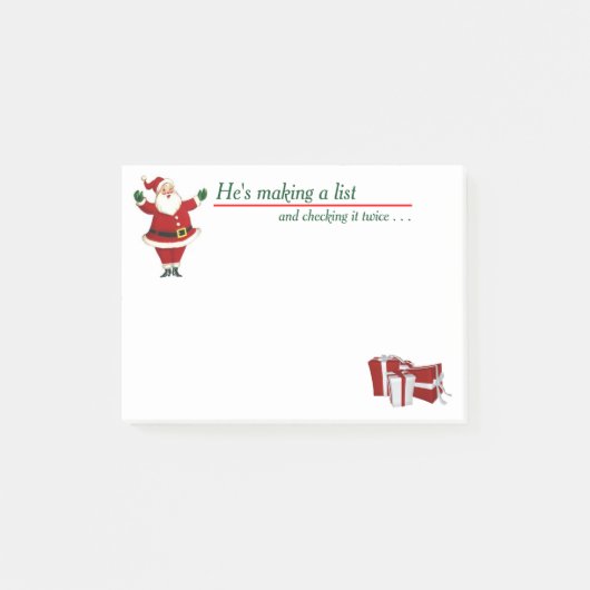 Santa Post-het Nota's Post-it® Notes (Voorkant)
