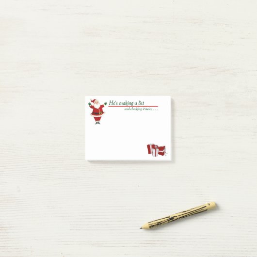 Santa Post-het Nota's Post-it® Notes (Op bureau)