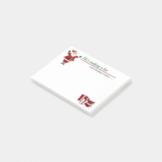  Santa Post-het Nota's Post-it® Notes (Schuin)