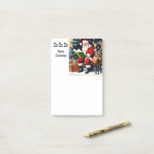 Santa Post-It Notes (Op bureau)