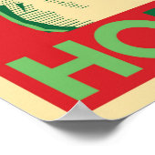 Santa Poster - HoHoHo (Hoek)