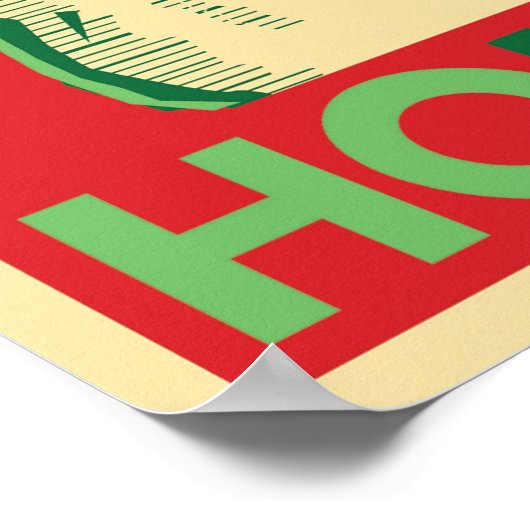 Santa Poster - HoHoHo (Hoek)