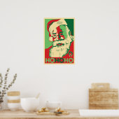 Santa Poster - HoHoHo (Keuken)