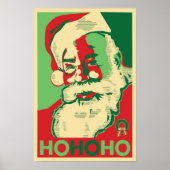 Santa Poster - HoHoHo (Voorkant)