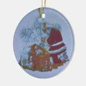 Santa Pray Over Baby Jesus Ornament (Links)