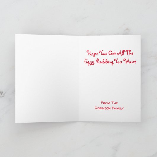 Santa Praying Mantis Personalized Weird Kerstmis Kaart (Binnen)