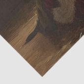 Santa Praying Thankful for Birth of Jesus Christ  Tissuepapier (Detail)