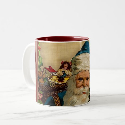 Santa-Prettige feestdagen: Mok koffie (Voorkant links)