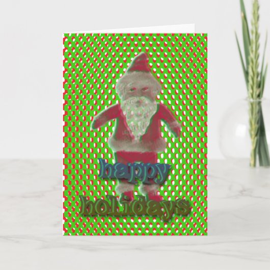 santa prettige feestdagen (plural:) kaart (Voorkant)