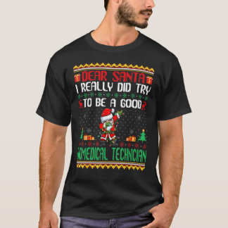 Santa Probeer een goede biomedische technicus te z T-shirt