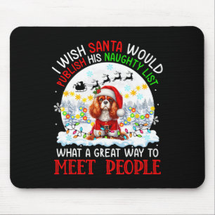 Santa Publish Naughty List Cavalier King Charles S Muismat