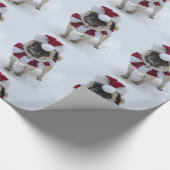 Santa Pug Cadeaupapier (Hoek)