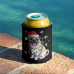 Santa Pug Christmas Lights Xmas Hondenliefhebber Blikjeskoeler<br><div class="desc">Santa Pug Christmas Lights Xmas Hondenliefhebber</div>