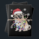 Santa Pug Christmas Lights Xmas Hondenliefhebber Inpakpapier Vel<br><div class="desc">Santa Pug Christmas Lights Xmas Hondenliefhebber</div>