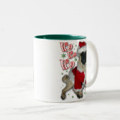 Santa Pug Coffee-Mok Tweekleurige Koffiemok (Voorkant rechts)