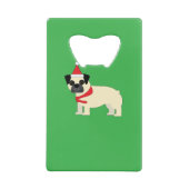 Santa Pug Creditkaart Flessenopener (Achterkant)