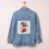 Santa Pug Delight Denim Jacket (Hangar)