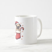 Santa Pug Delight Koffiemok (Voorkant rechts)