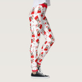 Santa Pug- en Candy Canes Holiday-Leggings Leggings (Rechts)