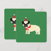 Santa Pug Kaart (Voorkant / Achterkant)