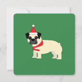 Santa Pug Kaart (Achterkant)