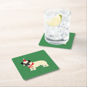Santa Pug Kartonnen Onderzetters (Insitu)