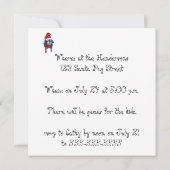 Santa Pug, Kerstmis in juli Uitnodiging (Achterkant)