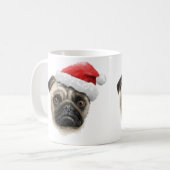Santa Pug-Mok Koffiemok (Voorkant links)